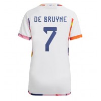 Belgien Kevin De Bruyne #7 Bortatröja Kvinnor VM 2022 Korta ärmar